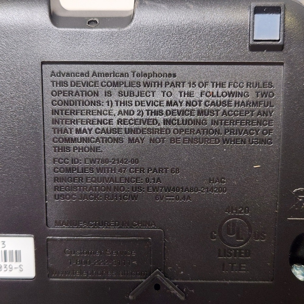 AT&T BL102-3 DECT 6.0 3-Handset Cordless Phone for Home with Answering Machine - Picture 4 of 5